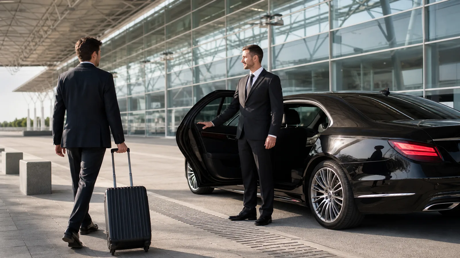 Oktoberfest Munich Chauffeur airport pickup with luggage in Munich