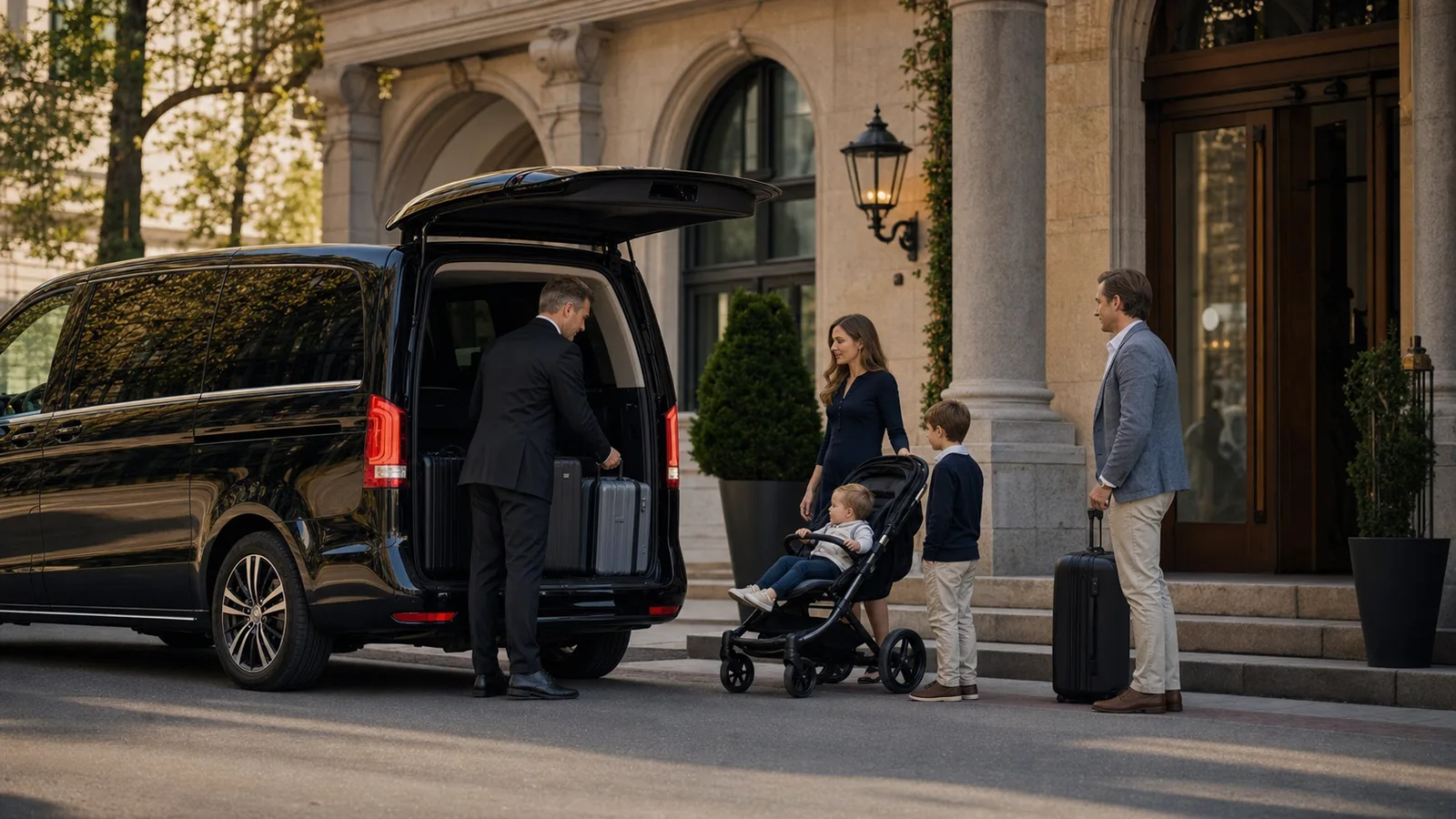 Munich Airport To Salzburg Transfer private ride with family and luggage for the Salzburg route